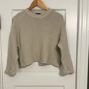 Cozy Beige Knit Sweater
